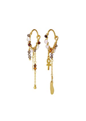 Lyra earring Gold Maanesten